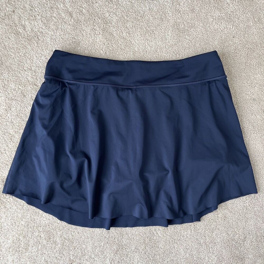 Athleta Skort XL Navy Ace Advantage 15.5" Tennis Pickleball Golf Activewear